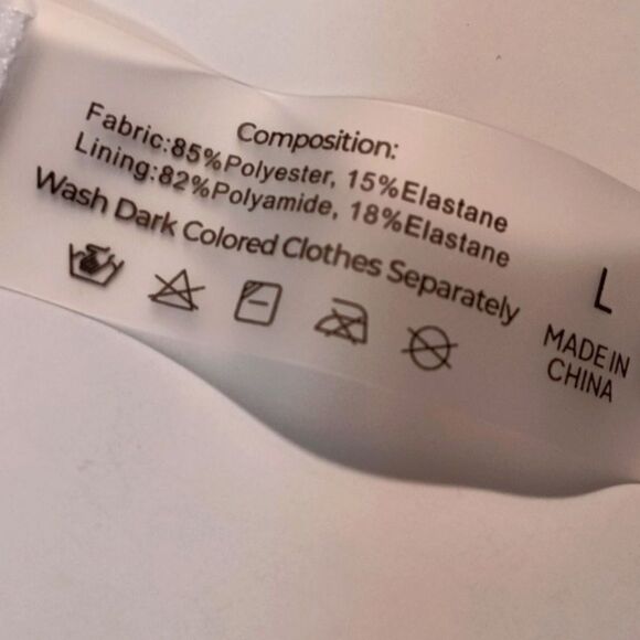 Seamoly Red / White Gingham Bow Decor Triangle Bikini Set sz L - Picture 12 of 13